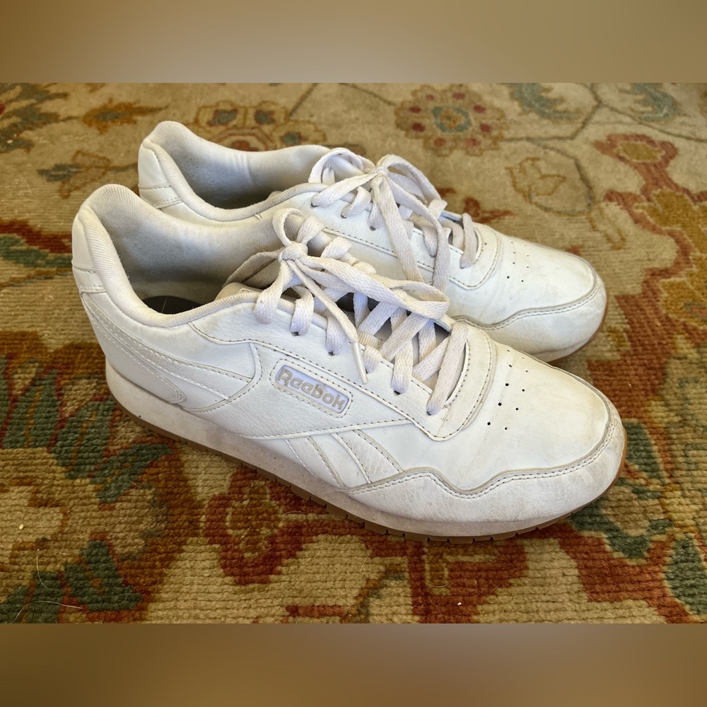 Reebok Classic White Lace-Up Shoes